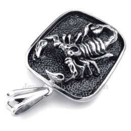 Titanium Scorpion Pendant Necklace (Free Chain)