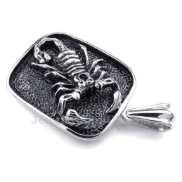 Titanium Scorpion Pendant Necklace (Free Chain)