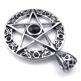 Titanium Star Pendant Necklace (Free Chain)