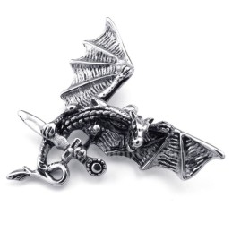 Exquisite Titanium Pterosaur Pendant Necklace (Free Chain)
