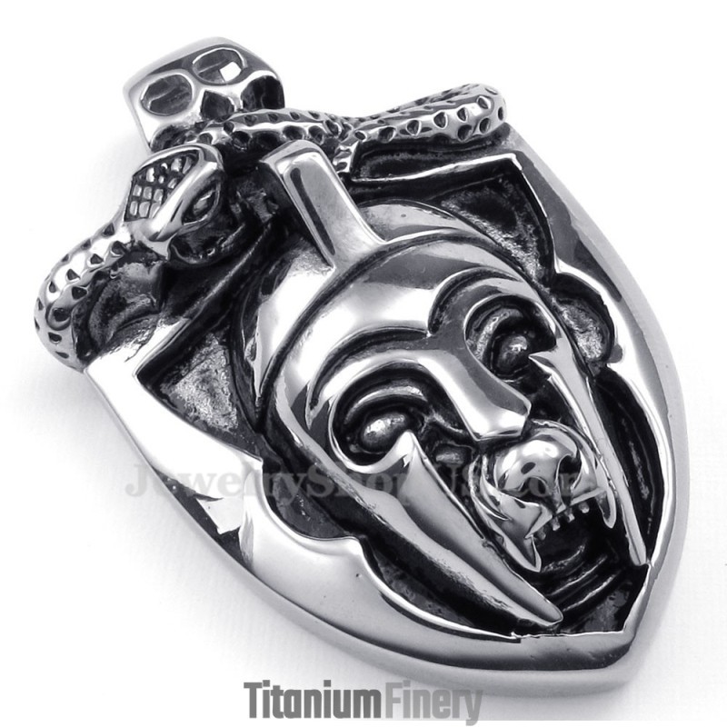 Titanium Mask Pendant Necklace (Free Chain) Titanium Mask Pendant Necklace (Free Chain)