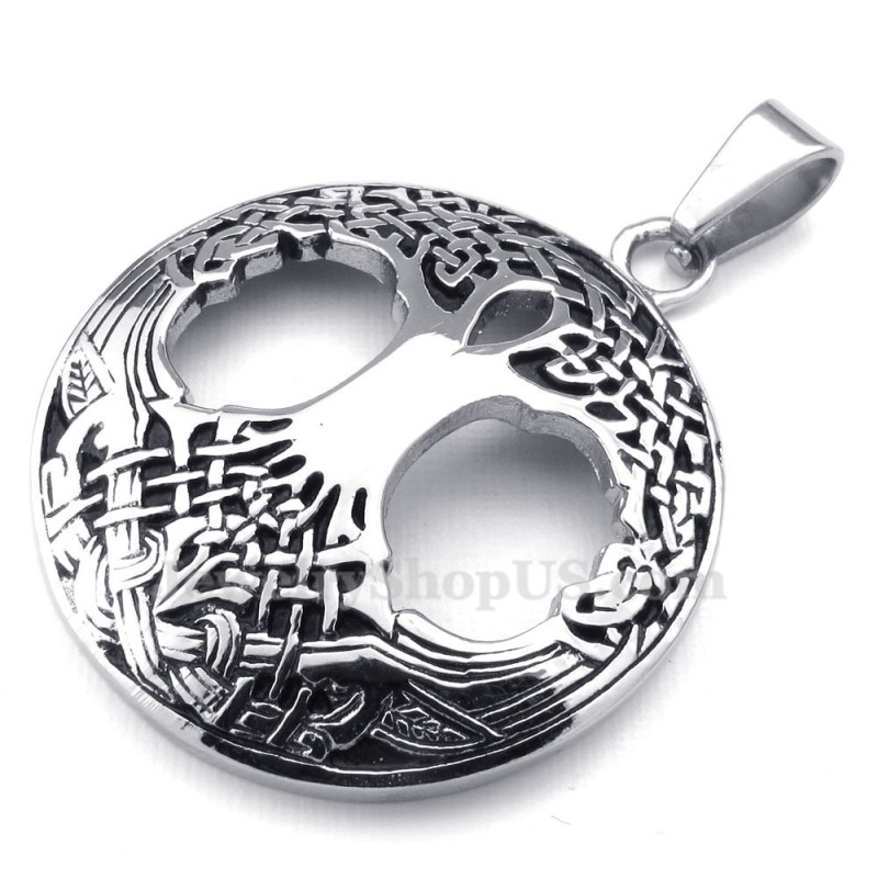Titanium Celtic Tree Of Life Pendant Necklace (Free Chain) Titanium Celtic Tree Of Life Pendant Necklace (Free Chain)