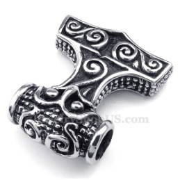 Thor'S Hammer Titanium Pendant Necklace (Free Chain)