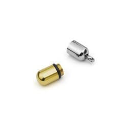New Style Golden Openable Capsule Titanium Pendant - Free Chain