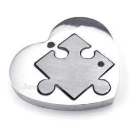 Titanium Couples Sign And Symbol Pendant Necklace (Free Chain)(One Pair)