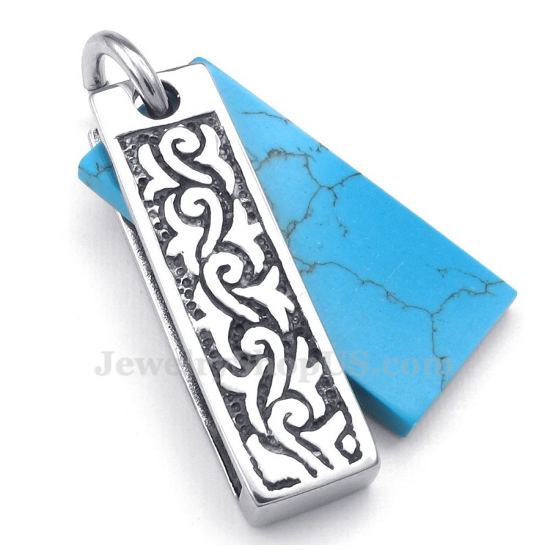 Titanium Green Stone Pendant Necklace (Free Chain) Titanium Green Stone Pendant Necklace (Free Chain)