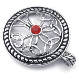 Titanium Celtic Knot Pendant Necklace (Free Chain)