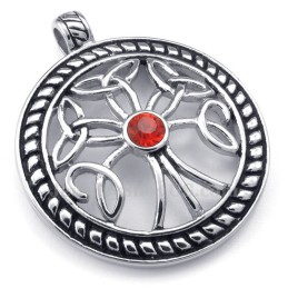 Titanium Celtic Knot Pendant Necklace (Free Chain)