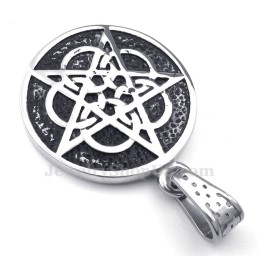 Titanium Five-Pointed Star Pendant Necklace (Free Chain)
