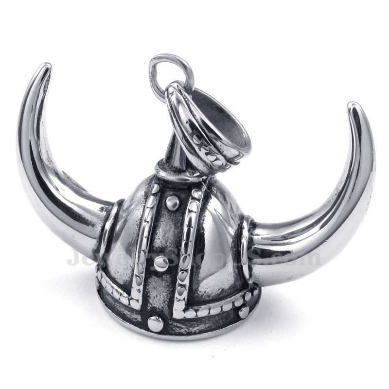 Titanium Horn Helment Pendant Necklace (Free Chain) Titanium Horn Helment Pendant Necklace (Free Chain)