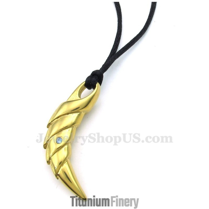 Gold Titanium Talon Pendant Necklace (Free Chain) Gold Titanium Talon Pendant Necklace (Free Chain)