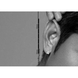 Pure White Square Titanium Earrings