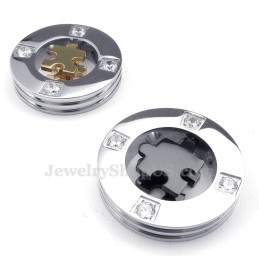 Titanium Male And Female Symbols Couples Pendant Necklace (Free Chain)(One Pair)