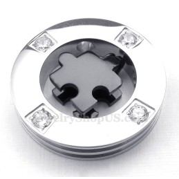 Titanium Male And Female Symbols Couples Pendant Necklace (Free Chain)(One Pair)
