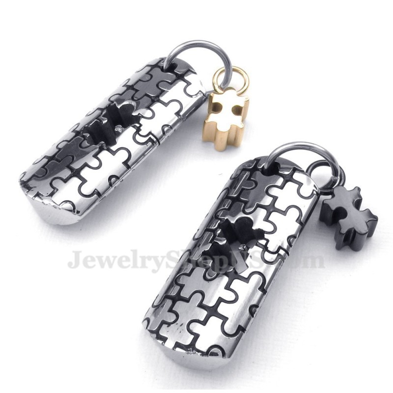 Titanium Symbols Couples Pendant Necklace (Free Chain)(One Pair) Titanium Symbols Couples Pendant Necklace (Free Chain)(One Pair)