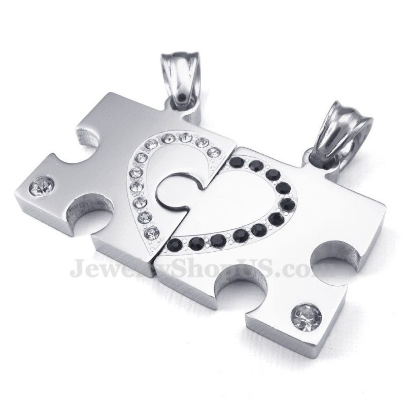 Titanium Sign Couples Pendant Necklace (Free Chain)(One Pair) Titanium Sign Couples Pendant Necklace (Free Chain)(One Pair)