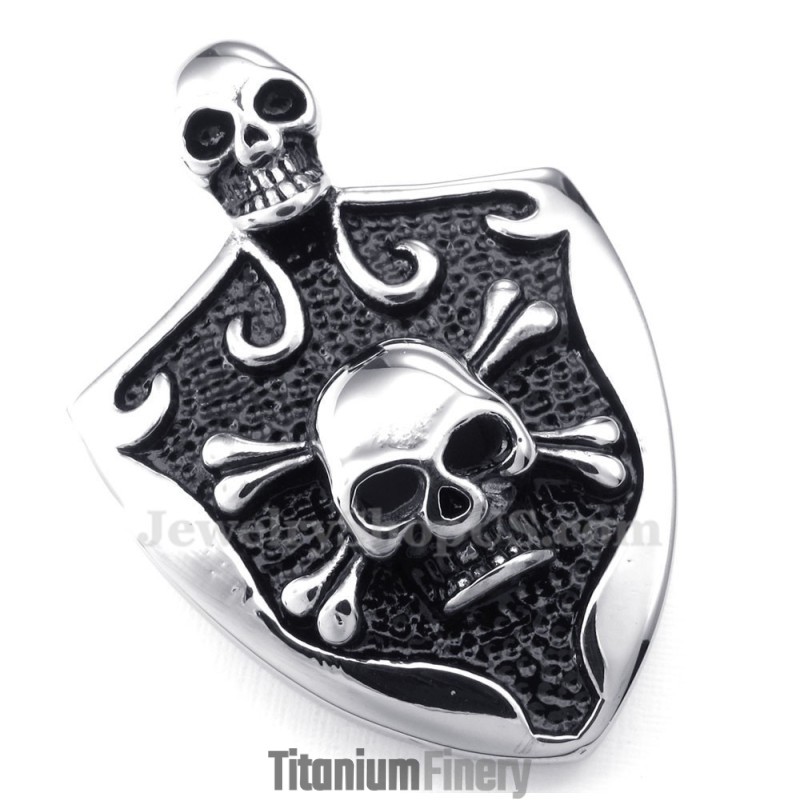 Skull Titanium Pendant Necklace (Free Chain) Skull Titanium Pendant Necklace (Free Chain)