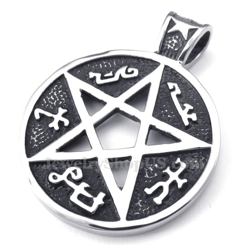 Titanium Five-Pointed Star Pendant Necklace (Free Chain) Titanium Five-Pointed Star Pendant Necklace (Free Chain)