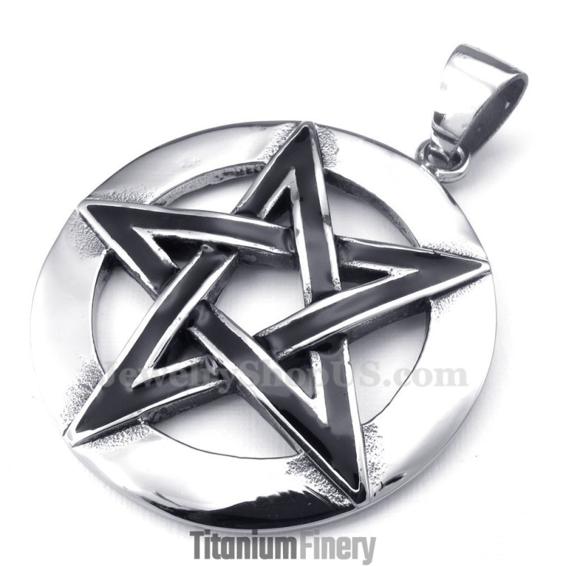 Five-Pointed Star Titanium Pendant Necklace (Free Chain) Five-Pointed Star Titanium Pendant Necklace (Free Chain)