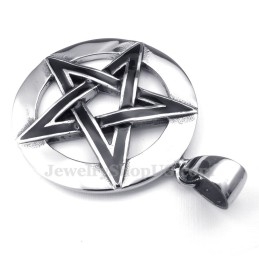 Five-Pointed Star Titanium Pendant Necklace (Free Chain)