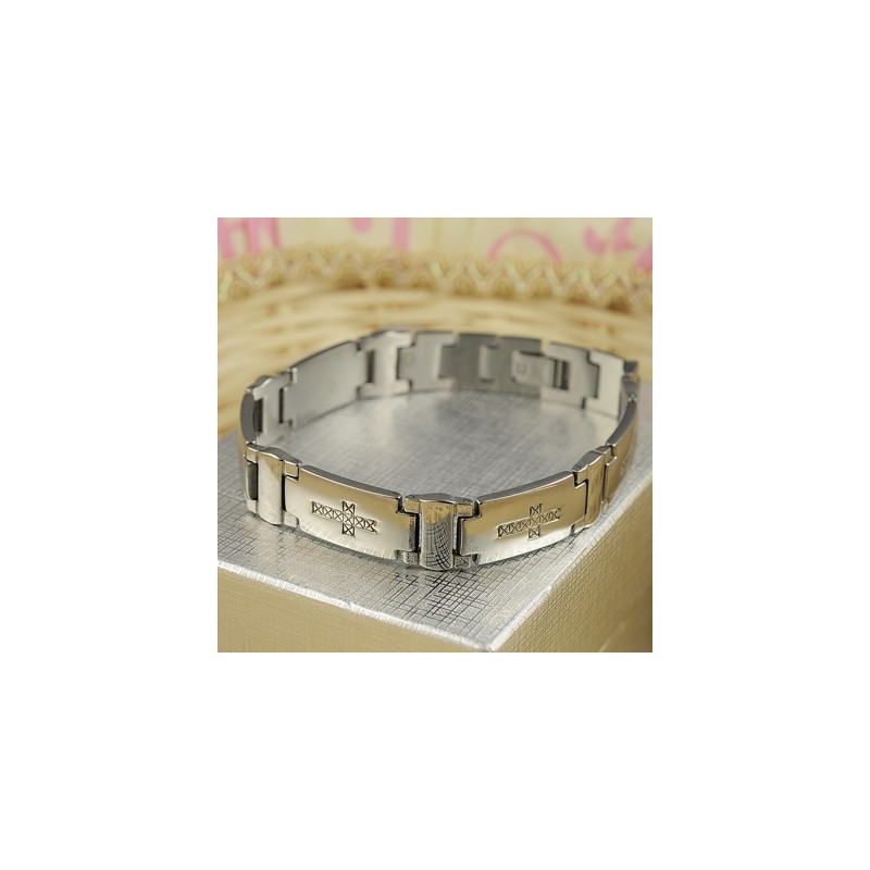 Mens Titanium Cross Bracelets