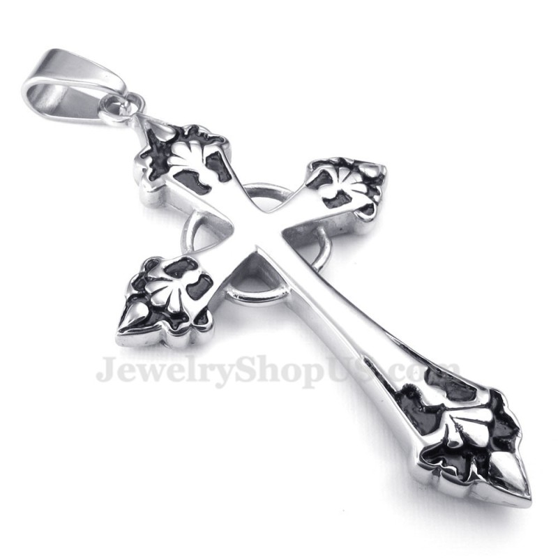 Titanium Loop Cross Pendant Necklace (Free Chain) Titanium Loop Cross Pendant Necklace (Free Chain)