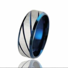 Titanium 7Mm Grooved Ring