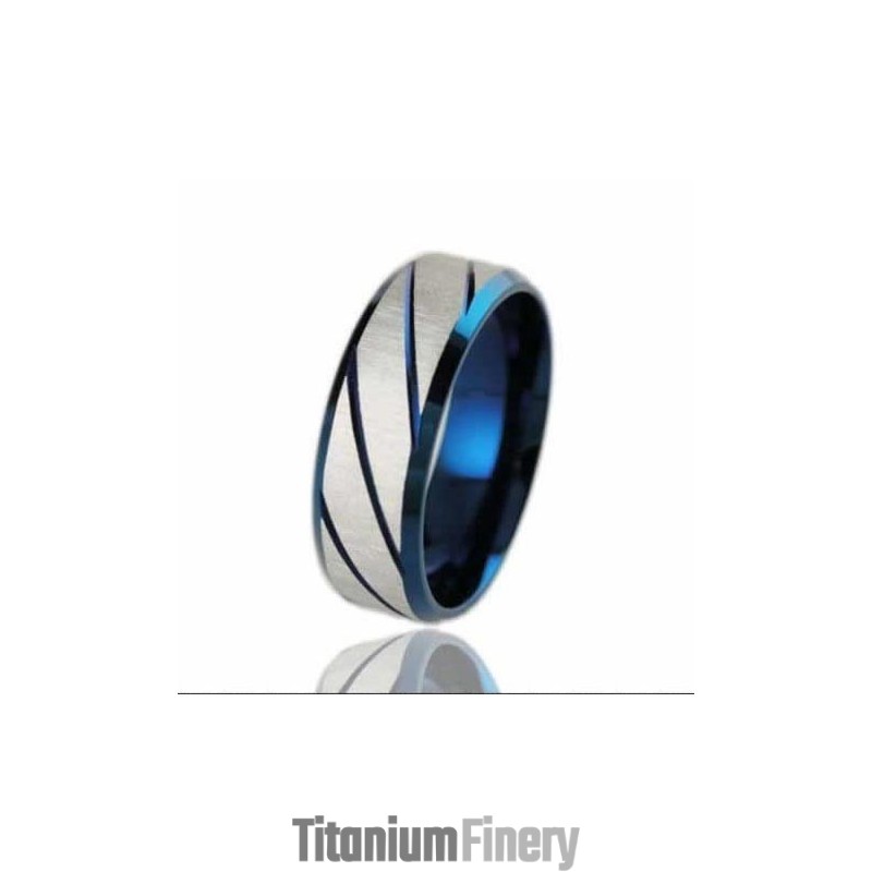 Titanium 7Mm Grooved Ring Titanium 7Mm Grooved Ring