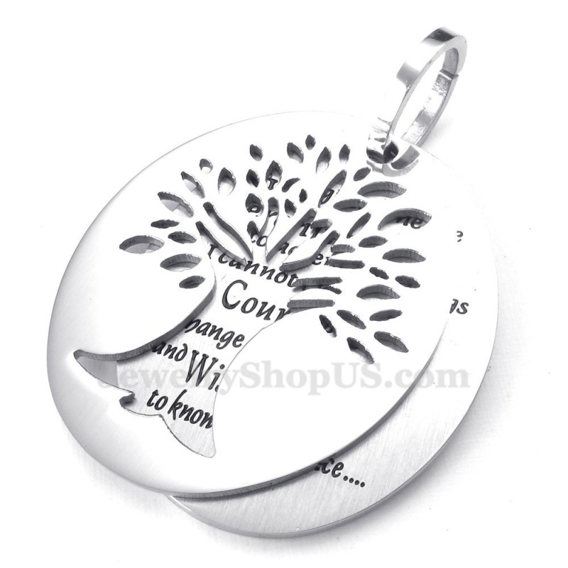 Titanium Tree Of Life Couples Pendant Necklace (Free Chain) Titanium Tree Of Life Couples Pendant Necklace (Free Chain)