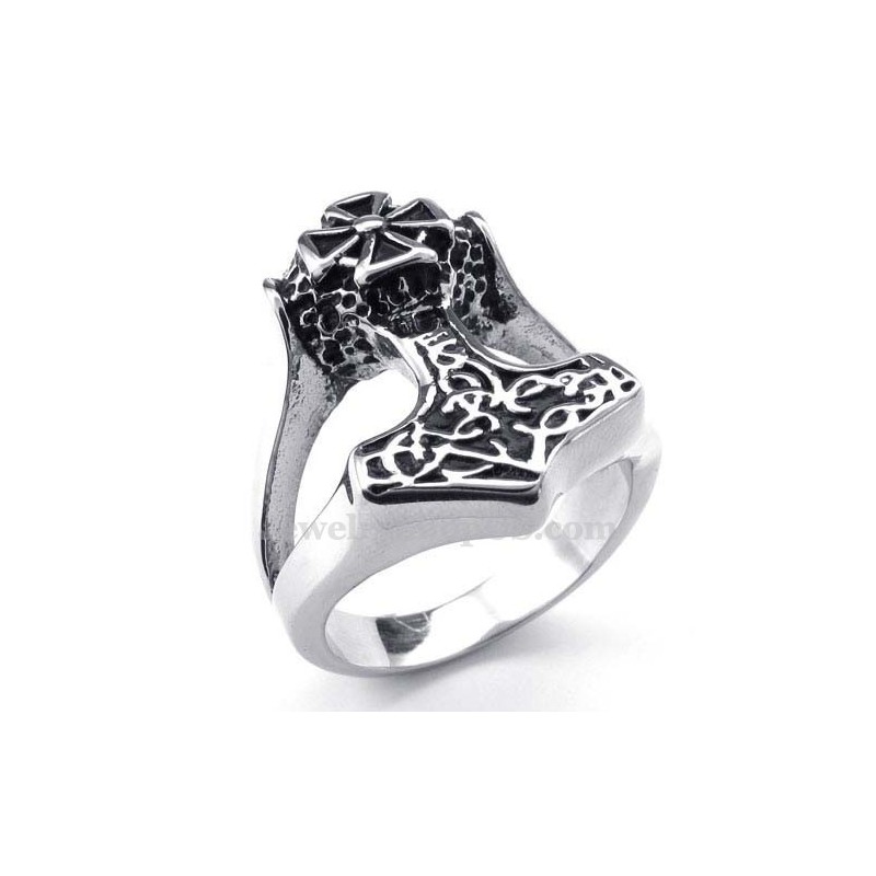 Titanium Thor'S Hammer Ring Titanium Thor'S Hammer Ring
