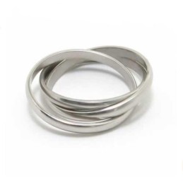 Three Circles 8Mm Titanium Ring