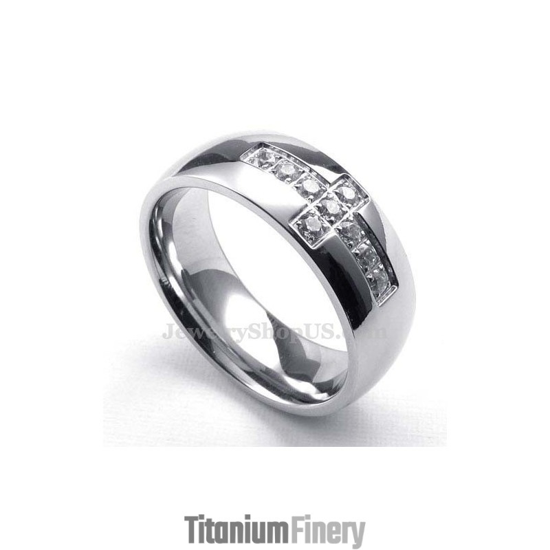 Titanium Cross Ring Titanium Cross Ring