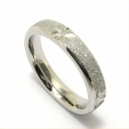 Brushed 4Mm Titanium Band Ring