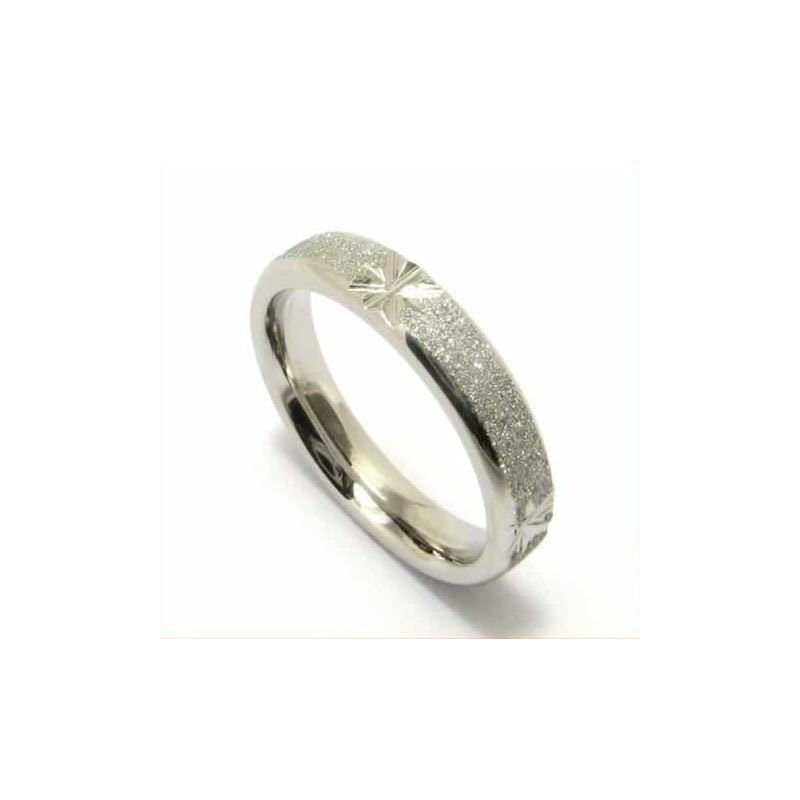 Brushed 4Mm Titanium Band Ring