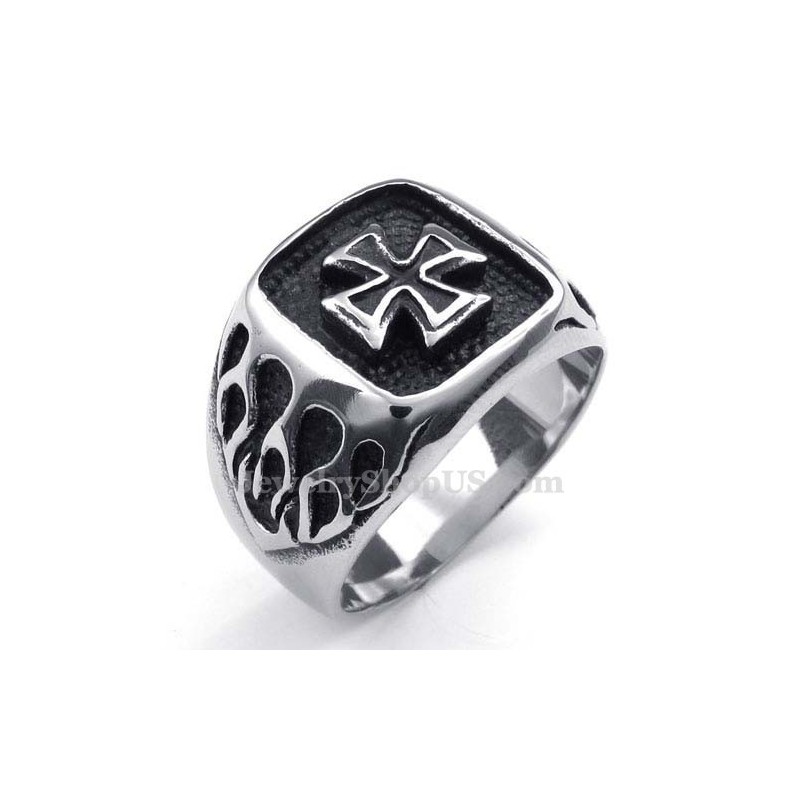 Titanium Cross Ring