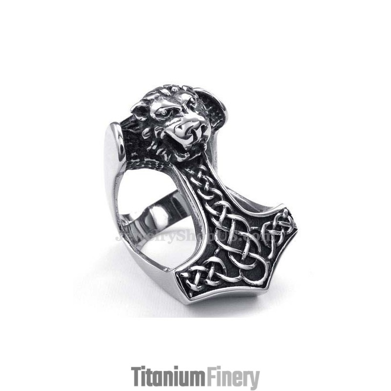 Titanium Lion Masonic Ring Titanium Lion Masonic Ring