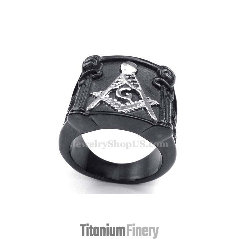Titanium Masonic Ring