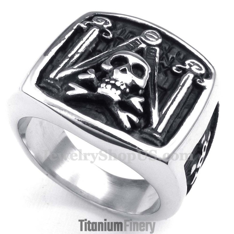 Titanium Masonic Ring