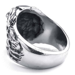 Titanium Lion Head Ring