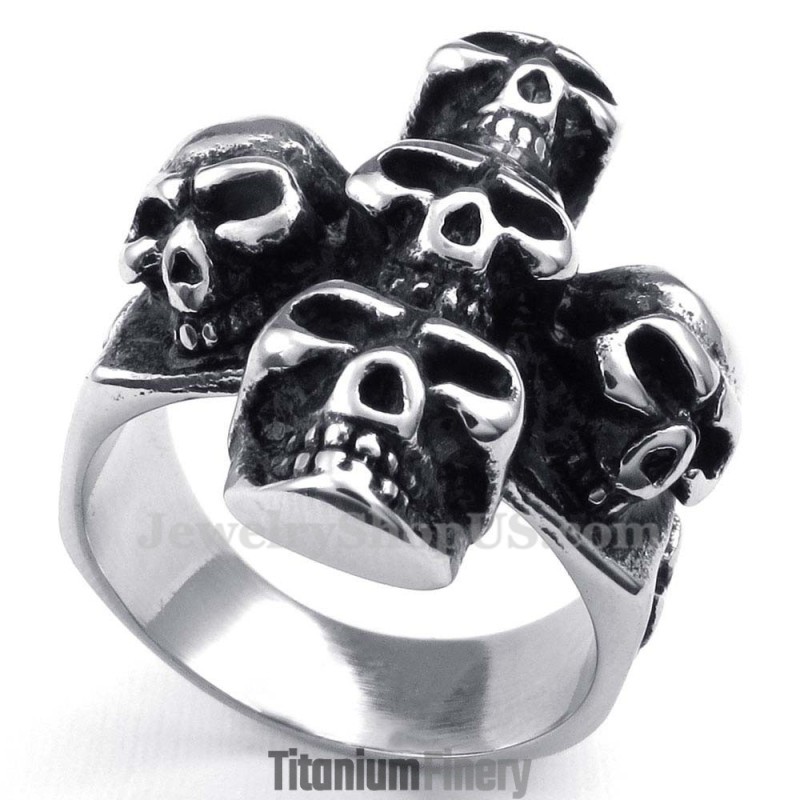 Titanium Skull Ring