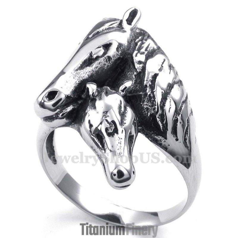 Titanium Horse Ring Titanium Horse Ring