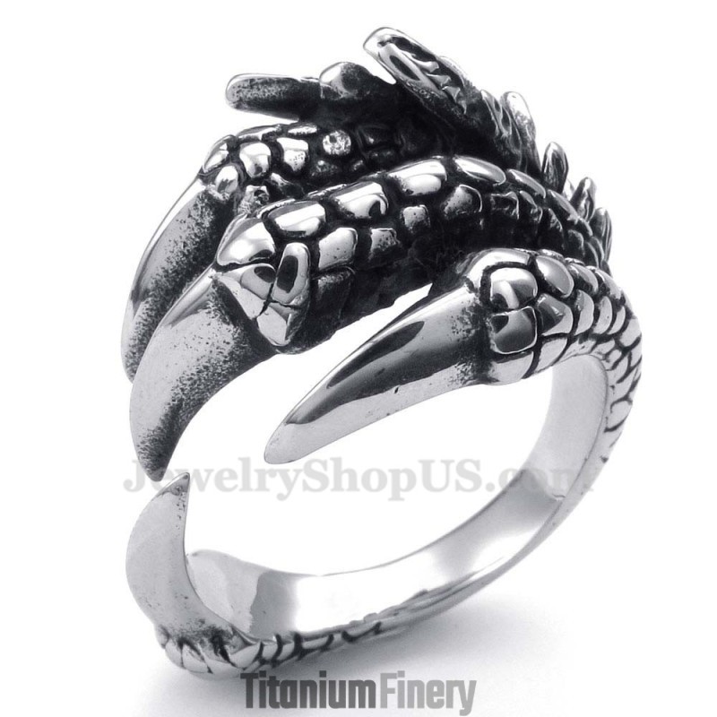Titanium Paw Ring