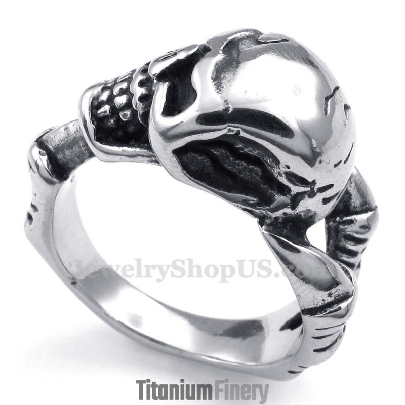 Titanium Skull Ring