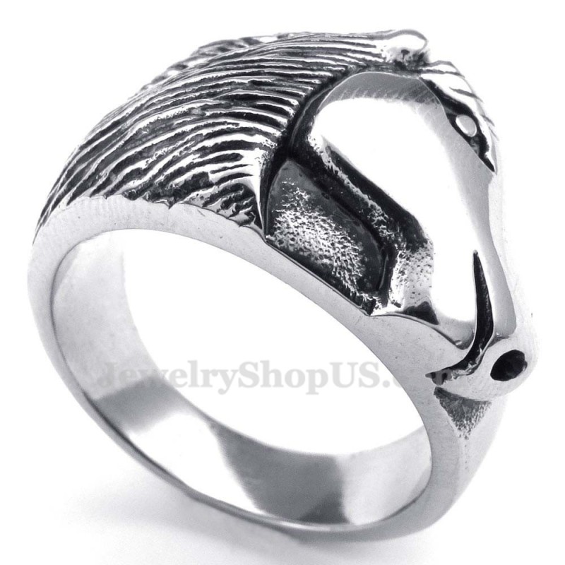 Titanium Horse Head Ring Titanium Horse Head Ring