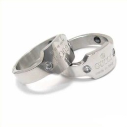 Diamond Set 5Mm Titanium Inlaid Court Band Ring