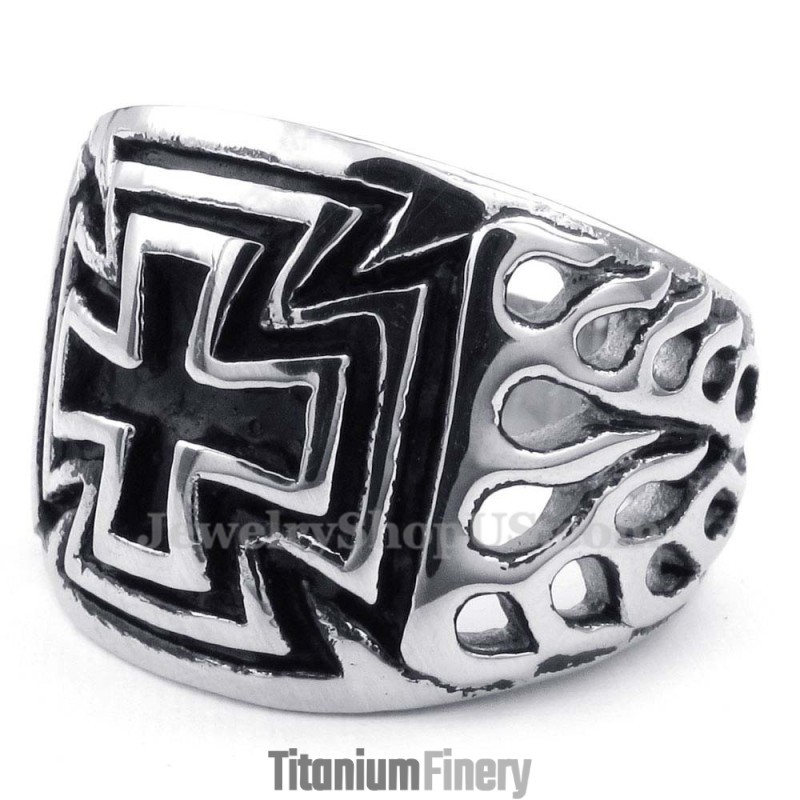 Titanium Cross Ring Titanium Cross Ring