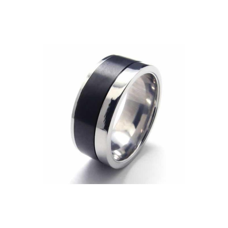Mens 8Mm Black Titanium Ring Mens 8Mm Black Titanium Ring