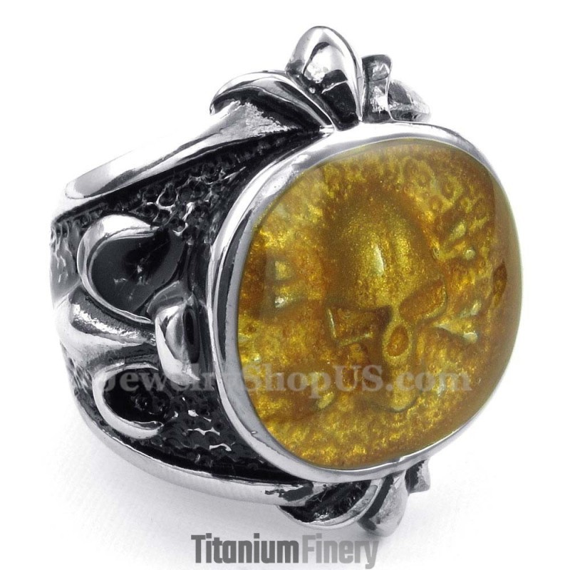 Titanium Powder Skull Ring Titanium Powder Skull Ring