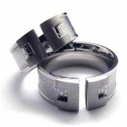 8Mm Mens Designer Titanium Ring