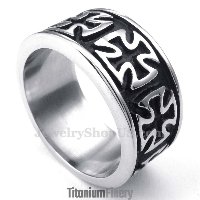 Titanium Cross Ring Titanium Cross Ring